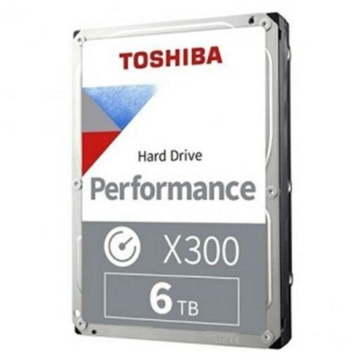 Жесткий диск Toshiba X300 HDWR460UZSVA, 6ТБ, HDD, SATA III, 3.5