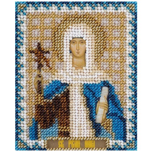 PANNA Набор для вышивания бисером Икона Святой Равноапостольной Нины, просветительницы Грузии (CM-1833), разноцветный, 1 шт., 11 х 8.5 см