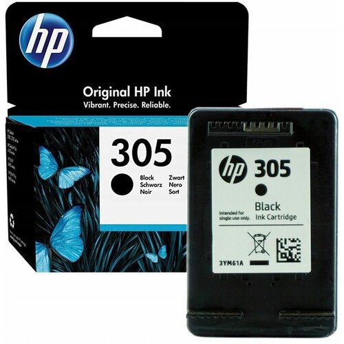 Картридж HP 305, черный (Black), для струйного принтера (3YM61AE)