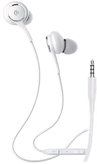 Devia Smart Series Wired Earphone - White (6938595312922) Наушники