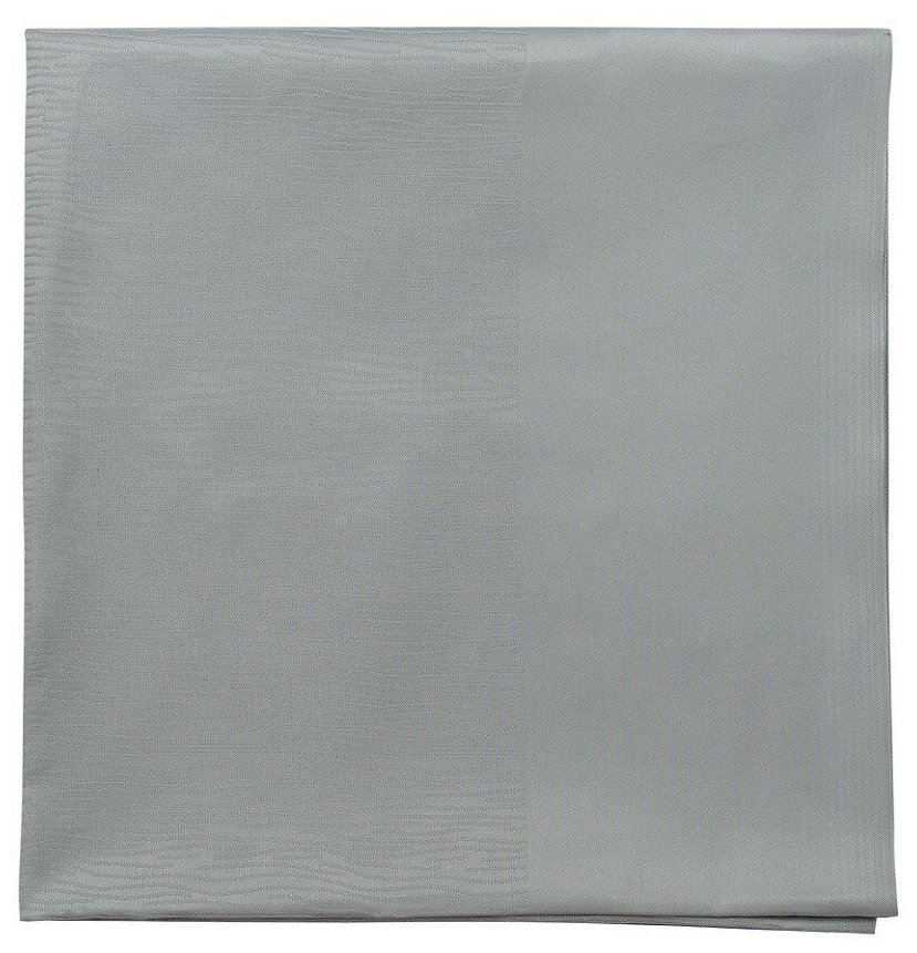 Скатерть жаккардовая серого цвета из хлопка с вышивкой из коллекции Essential, 180х180 см, Tkano, TK21-TC0007