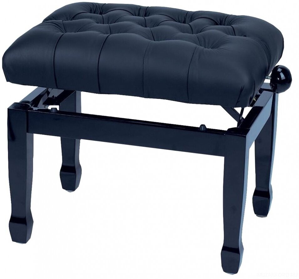 GEWA Piano Bench Deluxe XL Black Highgloss банкетка черная глянцевая сиденье искуственная кожа