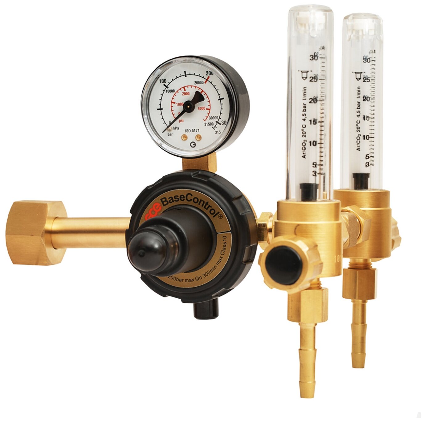 Регулятор для углекислоты и аргона Base Control AR/CO2 с 2 ротаметрами GCE