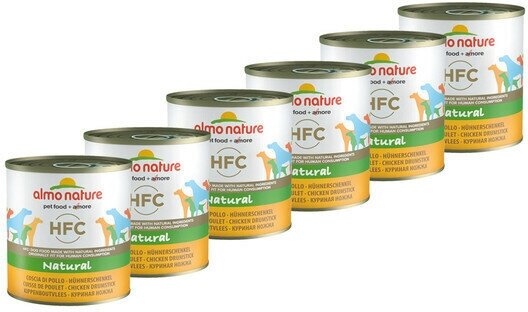 Almo Nature Консервы для Собак Куриные Бедрышки (10362 HFC Chicken Drumstick) 0,28 кг х 6 шт.