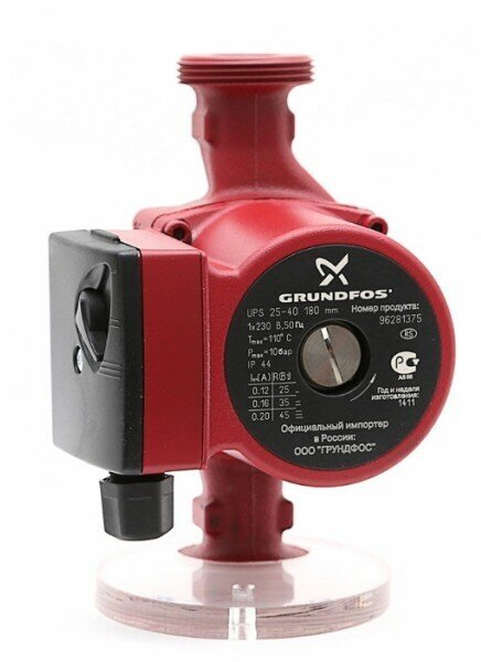 Циркуляционный насос Grundfos UPS 20-40 130 1x230V 50Hz 9 Н - фото №12
