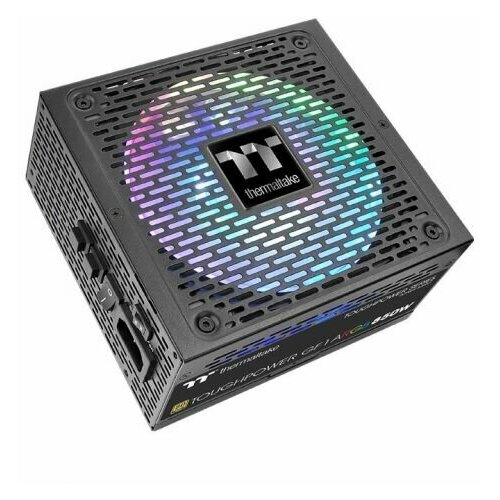 Блок питания ATX Thermaltake Toughpower GF1 ARGB 850W активный PFC, вентилятор 140x140 мм, 80 PLUS Gold, отстегивающиеся кабели, RGB подсветка RTL