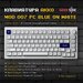 Игровая клавиатура для механической клавиатуры Akko Mod 007 (White), 75%, профиль Cherry, Утилита, Win Mac, Hotswap, Белый