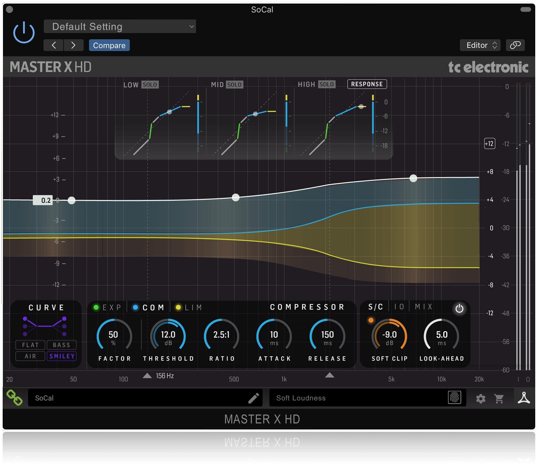 TC Electronic Master X HD-DT многополосный компрессор/лимитер/экспандер в виде плагина с USB-контроллером управления