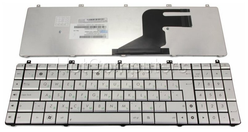 Клавиатура для ноутбука Asus AENJ5701010 русская серебристая