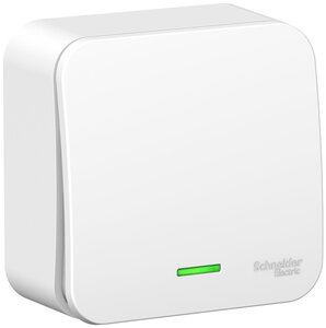 <b>Выключатель</b> Systeme Electric BLNVA106111, 10 А BLANCA О/У 1-клавишный ПЕРЕКЛЮЧАТЕЛЬ (cх.6) с подсв.И