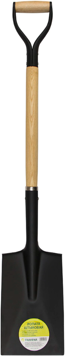 Лопата для глины TRAVENA с деревянным черенком - фотография № 1