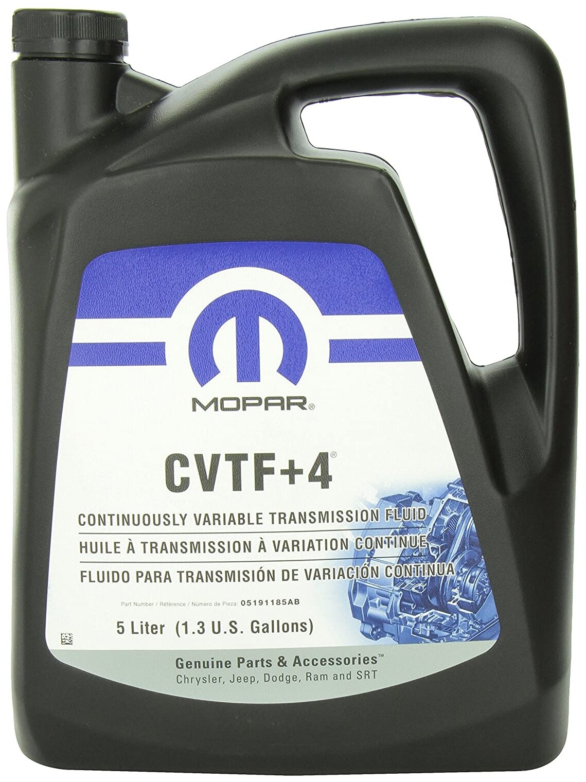 Трансмиссионное масло MOPAR CVTF+4 5 л 05191185AC