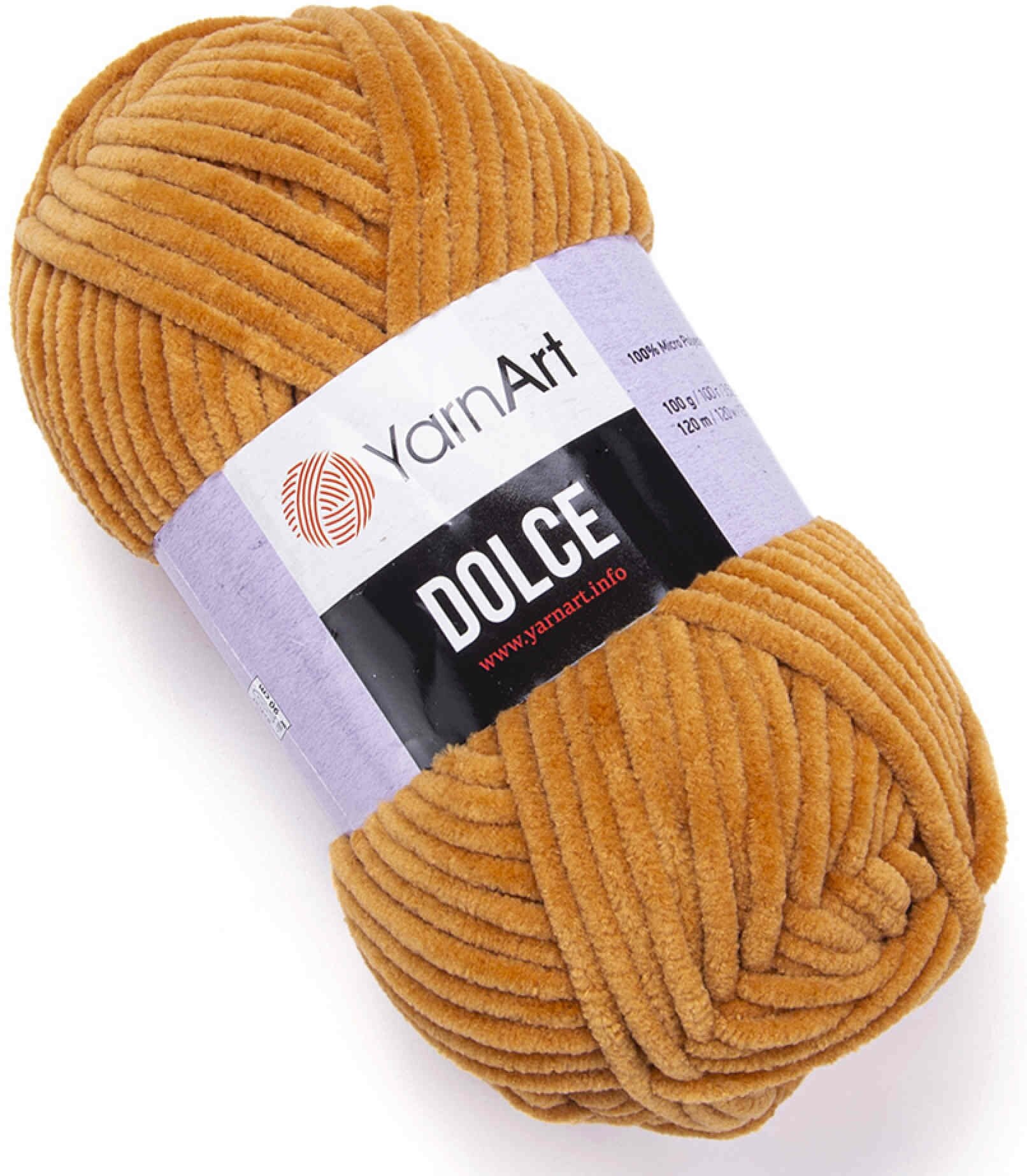 Пряжа YarnArt Dolce песочный (854), 100%микрополиэстер, 120м, 100г, 2шт