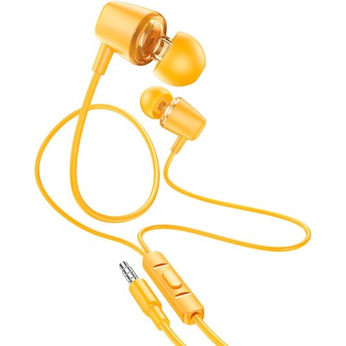 Проводные внутриканальные наушники Hoco M107 желтые 35900₽