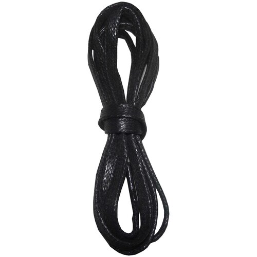 Шнурки орион плоские с пропиткой черные 100см