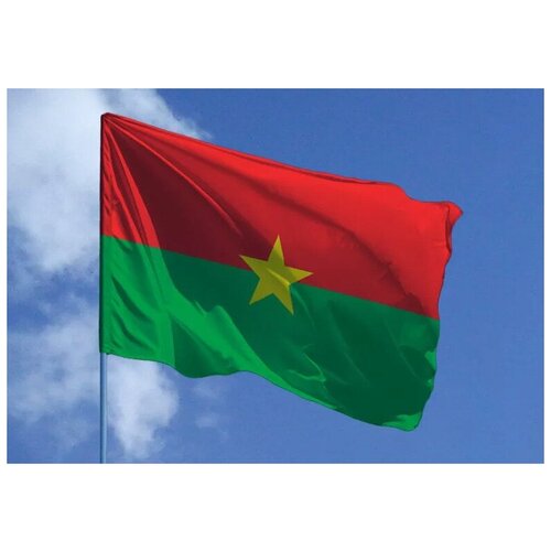 Флаг Буркина Фасо 90х135 см нашивка флаг буркина фасо