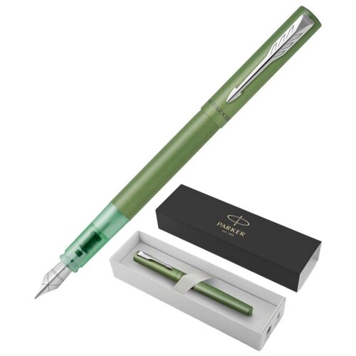 Ручка перьевая Parker Vector XL 2159762, корп. зелен., тонкая, в под. уп, 1496332