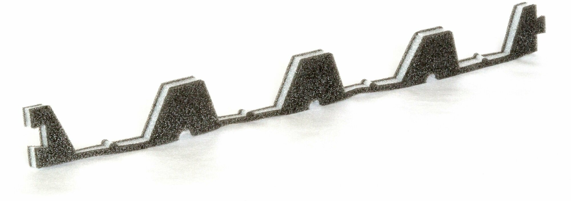 Уплотнитель для профнастила Н-60 нижний (10 шт.) длина 845 мм без клеевого слоя