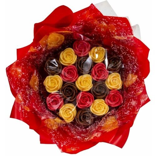Букет из 19 шоколадных мини роз