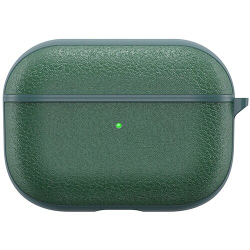 Чехол WiWU Calfskin Genuine Leather Case для Airpods 3 Green