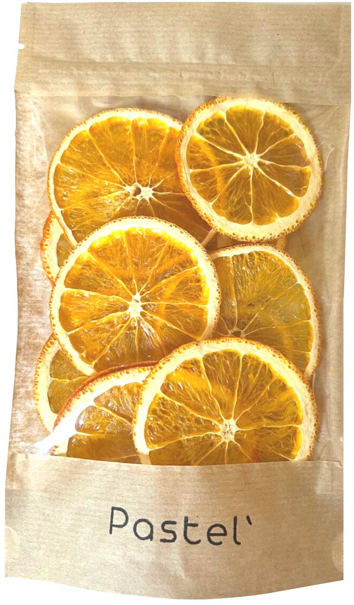 Апельсин сушеный натуральный слайсы/чипсы апельсина без сахара и консервантов Pastel 40г 10 слайсов