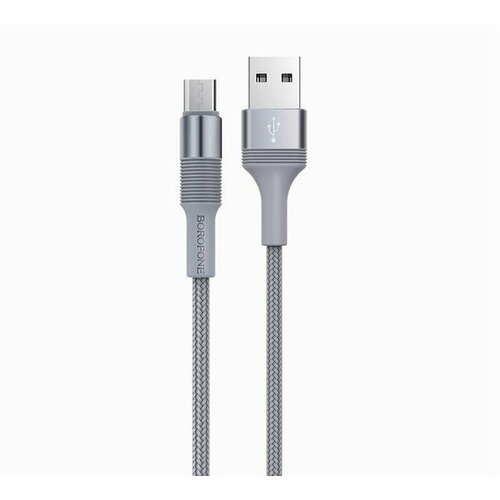 Кабель USB MicroUSB Borofone BX21 <серый>