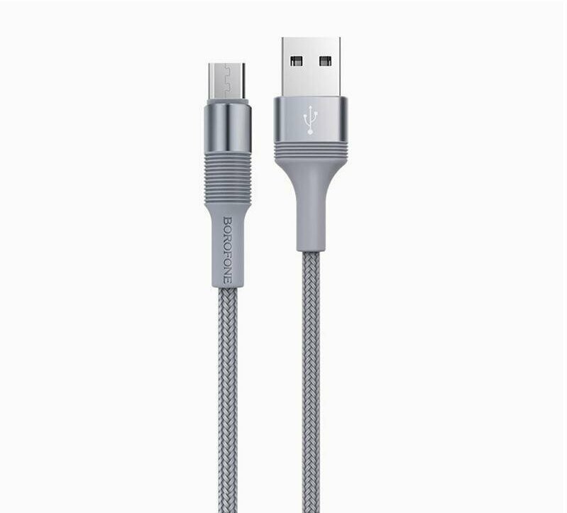 Кабель USB MicroUSB Borofone BX21 <серый>