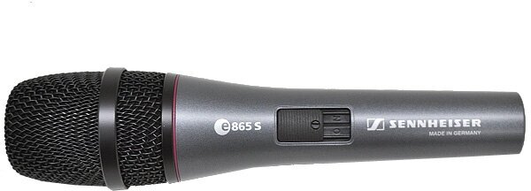 Микрофон проводной Sennheiser E 865-S, разъем: XLR 3 pin (M), черный
