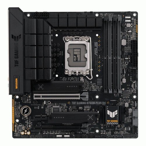 Материнская плата ASUS TUF GAMING B760M-PLUS D4 LGA1700 B760 USB32GEN 2X2 MB 90MB1DI0-M0EAY0 2363100₽