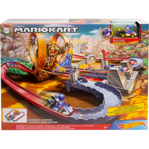 Трек Hot Wheels Mario Kart Bowsers Castle Chaos GNM22 трек hot wheels mario kart bowsers castle chaos gnm22