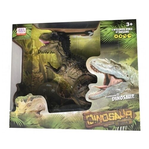 Игрушка радиоуправляемая Динозавр Тиранозавр Рекс Спинозавр р/у, пускает пар, звуковые и световые эффекты - Junfa Toys [WS5332]