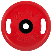 Диск олимпийский с ручками d 51 мм цветной 25,0 кг (красный)