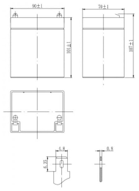 DELTA Battery DTM 12045 12В 4500 А·ч - фото №15