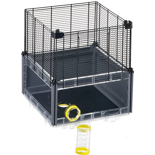 hamster crystal sports cage large double layer villa guinea pig cage acrylic hamster nest small pet villa 34x23x29cm Дополнительный модуль для клетки Ferplast Multipla Hamster, на крышу, 37,5*37,5*41 см