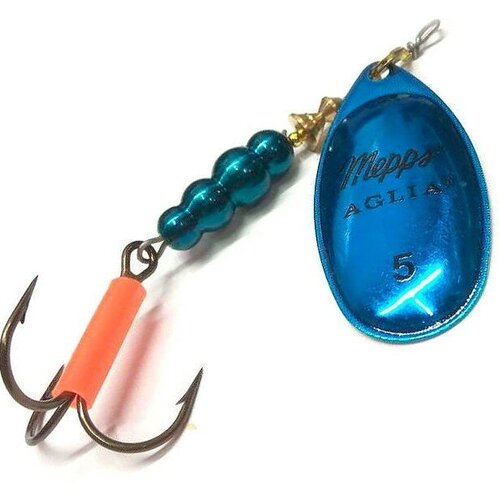 Блесна вращающаяся Mepps AGLIA PLATINUM, 5, Blue/SILVER, комплект из 1 штука