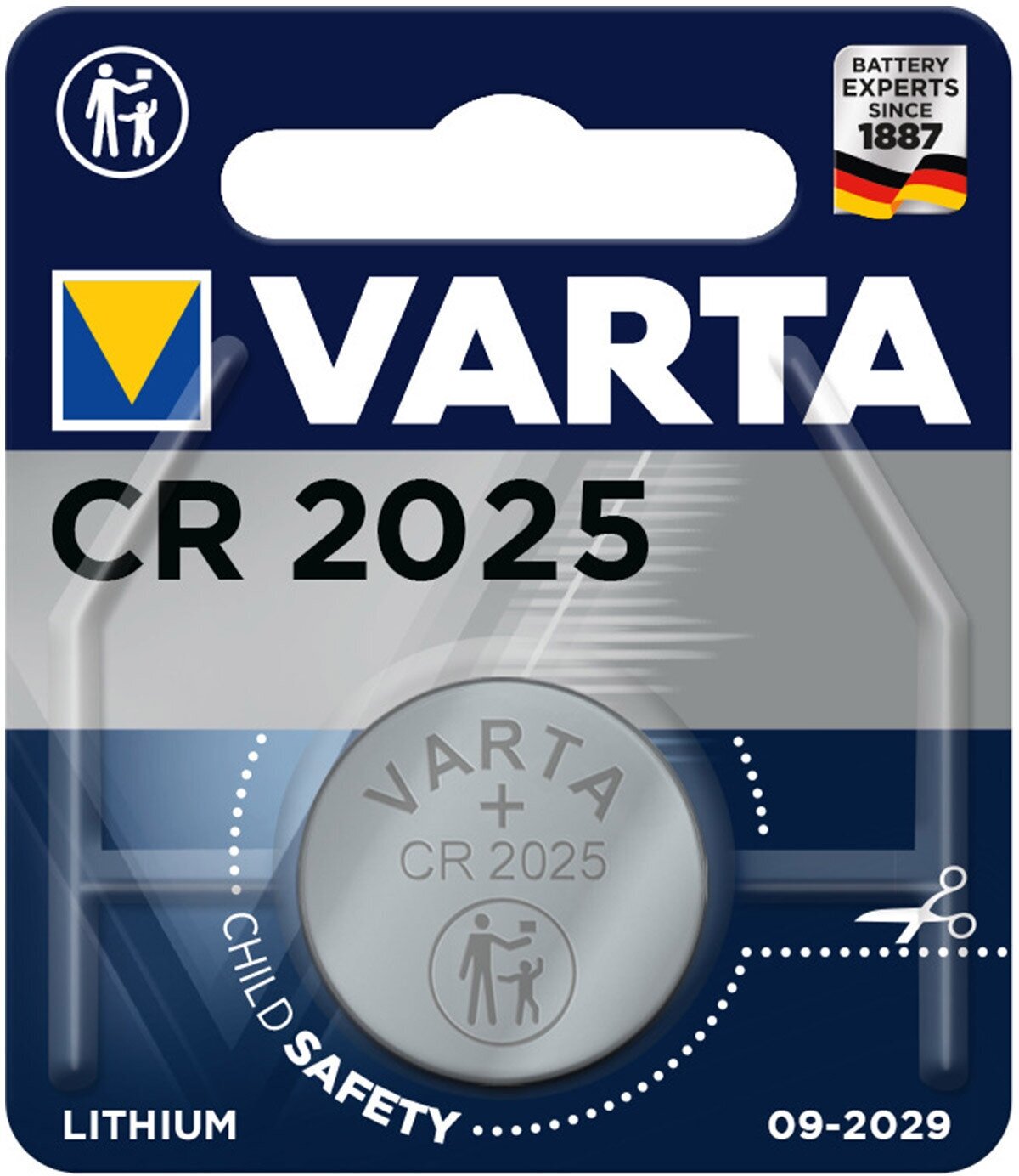 Батарейка (5шт) литиевая VARTA CR2025 дисковая 3В