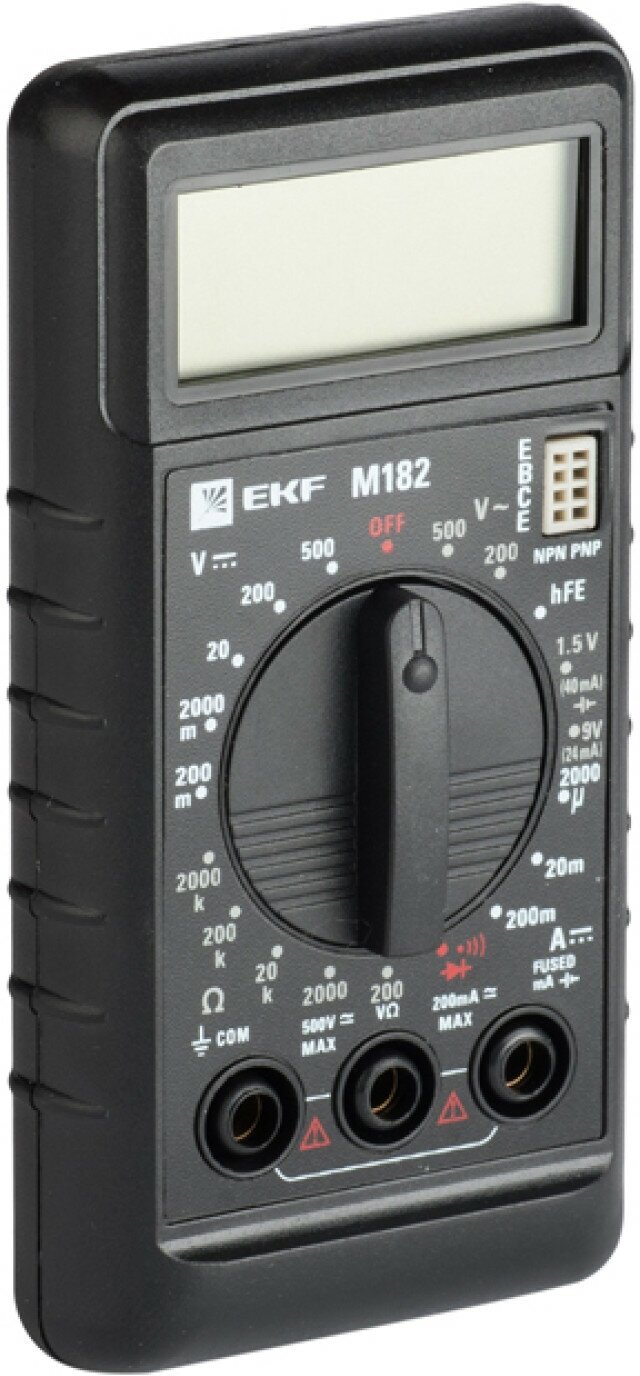 Мультиметр цифровой M182 EKF Master