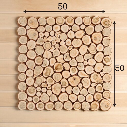 Панно из можжевельника 52х52 см