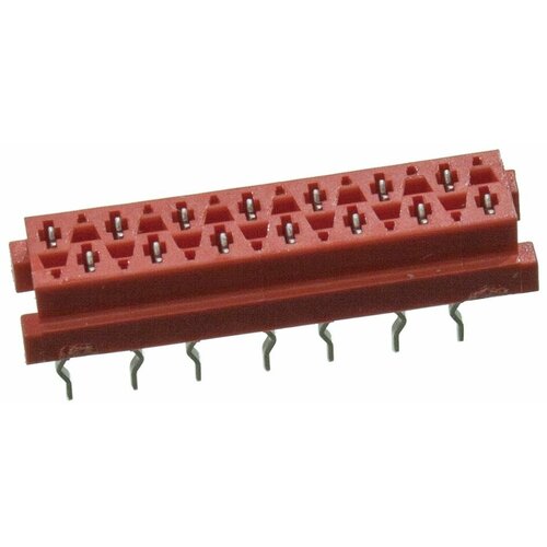 Micro-Match-14 розетка на плату прямая 1.27мм