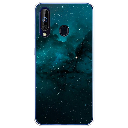 силиконовый чехол на samsung galaxy a60 лягушки для самсунг галакси а60 Силиконовый чехол на Samsung Galaxy A60 / Самсунг Галакси А60 Синий космос