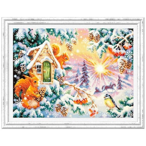 фото 110-700 набор для вышивания чудесная игла 'зимнее утро'40х30см