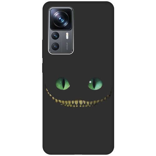 Матовый Soft Touch силиконовый чехол на Xiaomi 12T, 12T Pro, Сяоми 12Т, 12Т Про с 3D принтом Cheshire Cat черный матовый soft touch силиконовый чехол на xiaomi 12 pro сяоми 12 про с 3d принтом cheshire cat черный