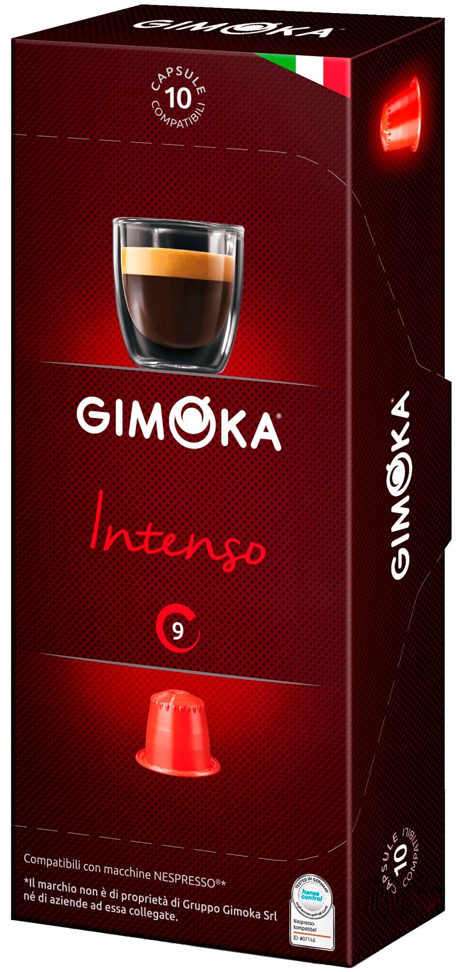 Капсулы формата Nespresso Classic, Gimoka Intenso, 10 капсул