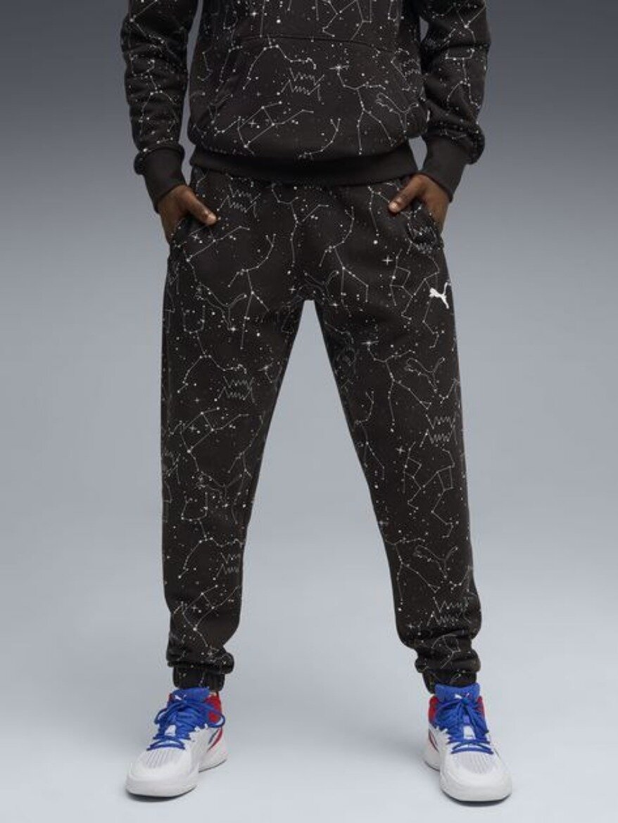 Брюки спортивные PUMA Hoopaverse Sweat pants, размер XL, черный — фото 1