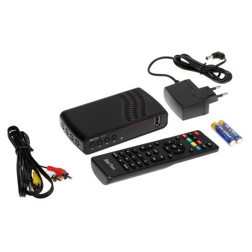 Приставка для цифрового ТВ BarTon TH-563, FullHD, DVB-T2, HDMI, USB, чёрная 9505998