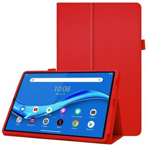 Чехол для Lenovo Tab M10 Plus (Gen 3) / Lenovo Xiaoxin Pad 2022 (красный) защитное стекло для lenovo tab m10 plus gen 3 tb128fu xiaoxin pad 2022 xiaomi redmi pad 22081283g 2d не полное покрытие