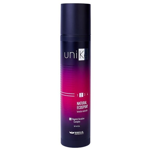 Brelil Professional Спрей для укладки Unike Natural ecospray, слабая фиксация, 300 мл