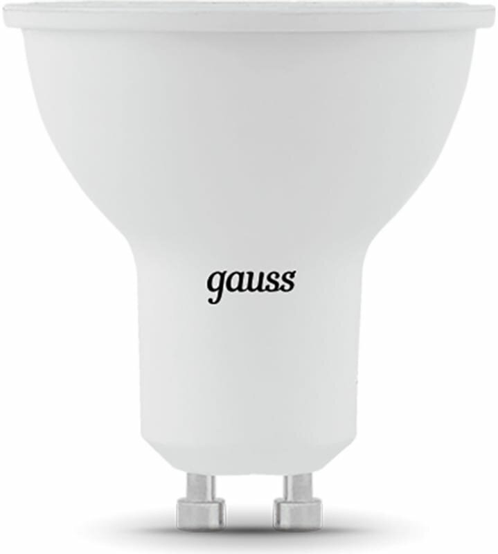 Лампа Gauss Basic MR16 6,5w 3000K GU10 LED теплый свет (10 штук)