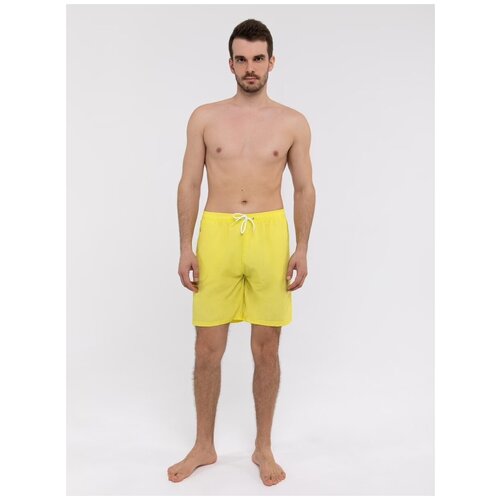 Шорты для плавания мужские бордшорты спортивные пляжные плавательные плавки купальные цвет желтый размер XXL 1690₽