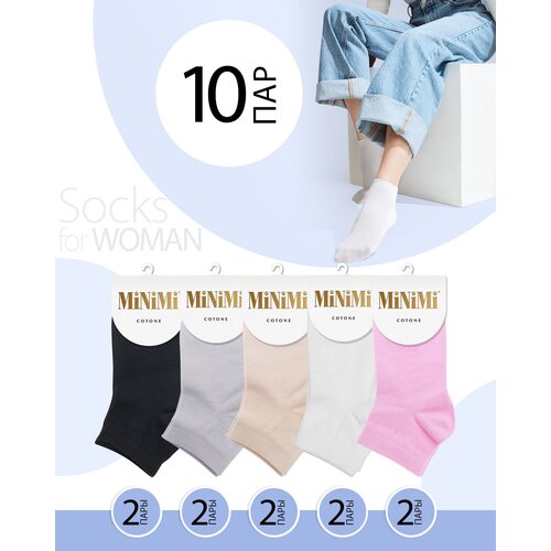 Носки MiNiMi, 10 пар, размер 35-38 (23-25), мультиколор носки женские minimi mini cotone 1201